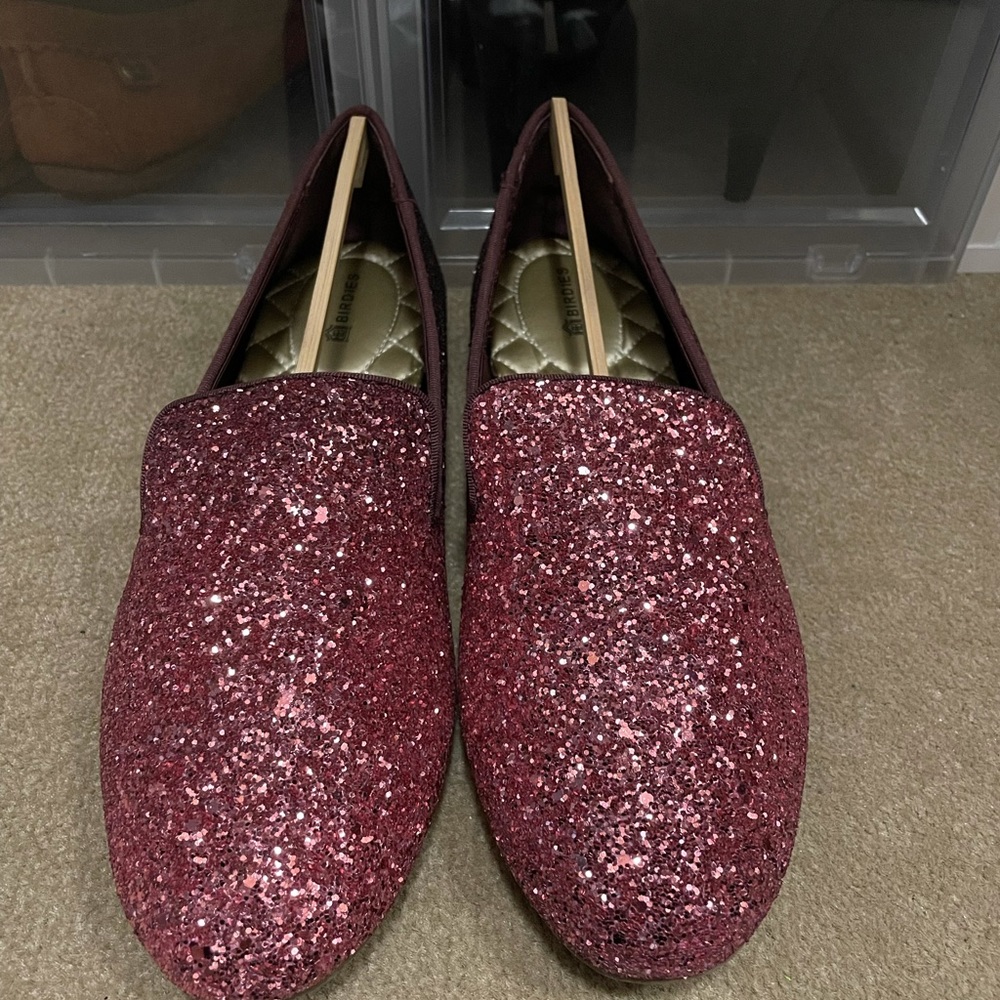 Birdies Rose Gold Glitter Starlings